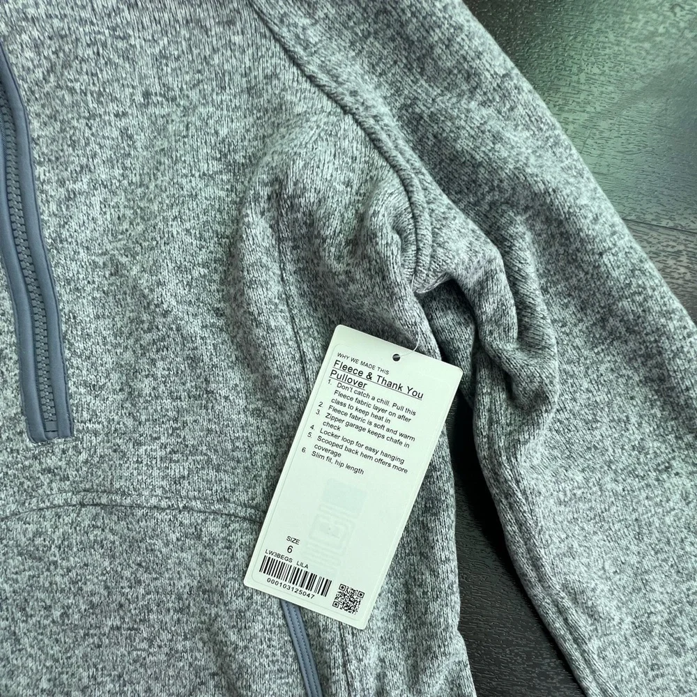 SOLD!     NWT Lululemon Fleece & Thank You Pullover Hoodie Sweatshirt - Picture 7 of 9